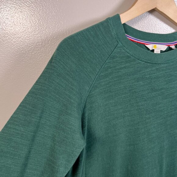 Boden Mabel Sweatshirt Dress Size 6 Green Metallic Stripes Preppy Comfy Casual - Picture 5 of 10